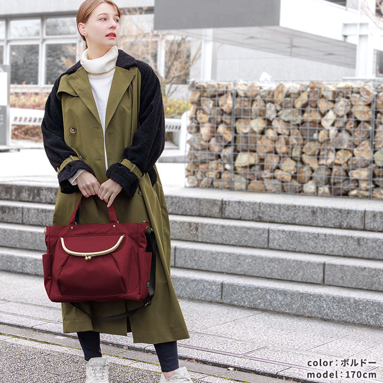 【Article en stock】Sac d’éditeur à fermoir clic-clac【Cordura(R)】