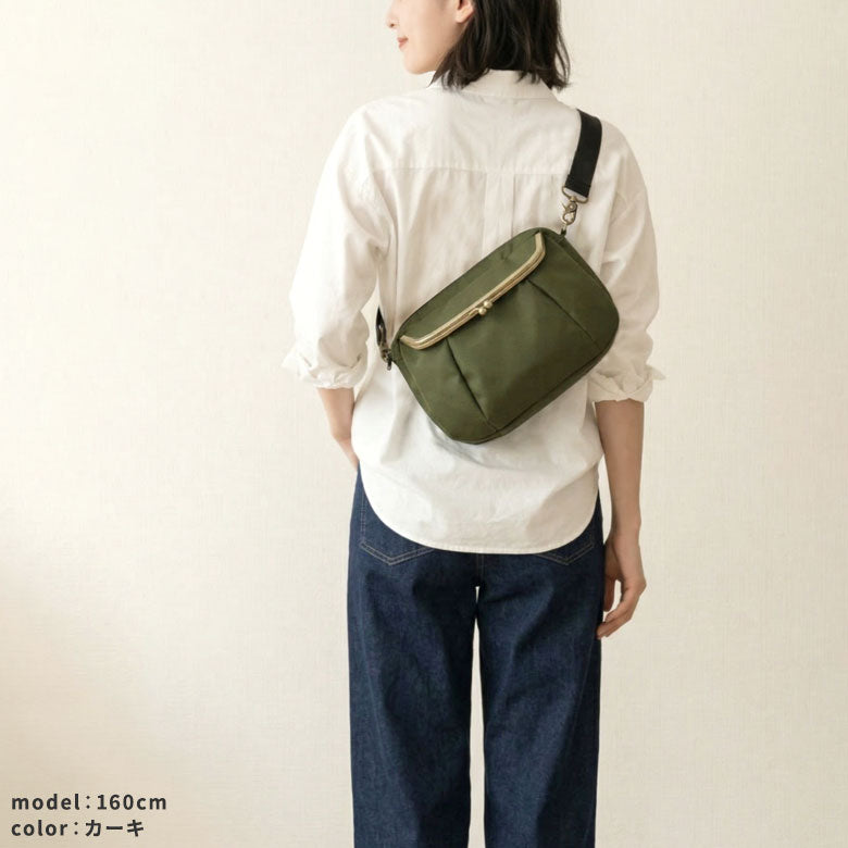 fr
【Article en stock】Sac bandoulière à fermoir, Koron【Cordura(R)】