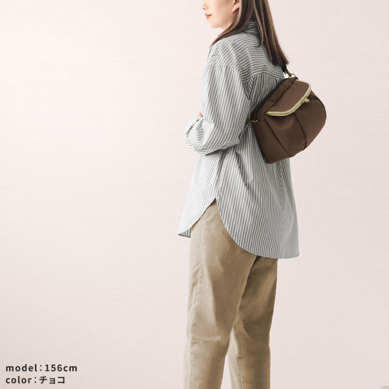 【在庫商品】がま口ショルダーバッグころん【リンク】