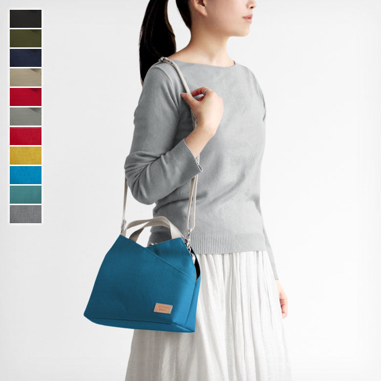【In-stock item】Frame-clasp Layered Shoulder Bag【Sarei CORDURA(R) re/cor(TM) (CORDURA Recor)・MONTANA】