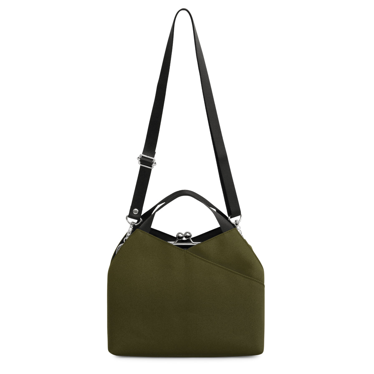 【在庫商品】がま口レイヤードショルダーバッグ【Sarei コーデュラ(R)re/cor(TM)(コーデュラレコー)・MONTANA】