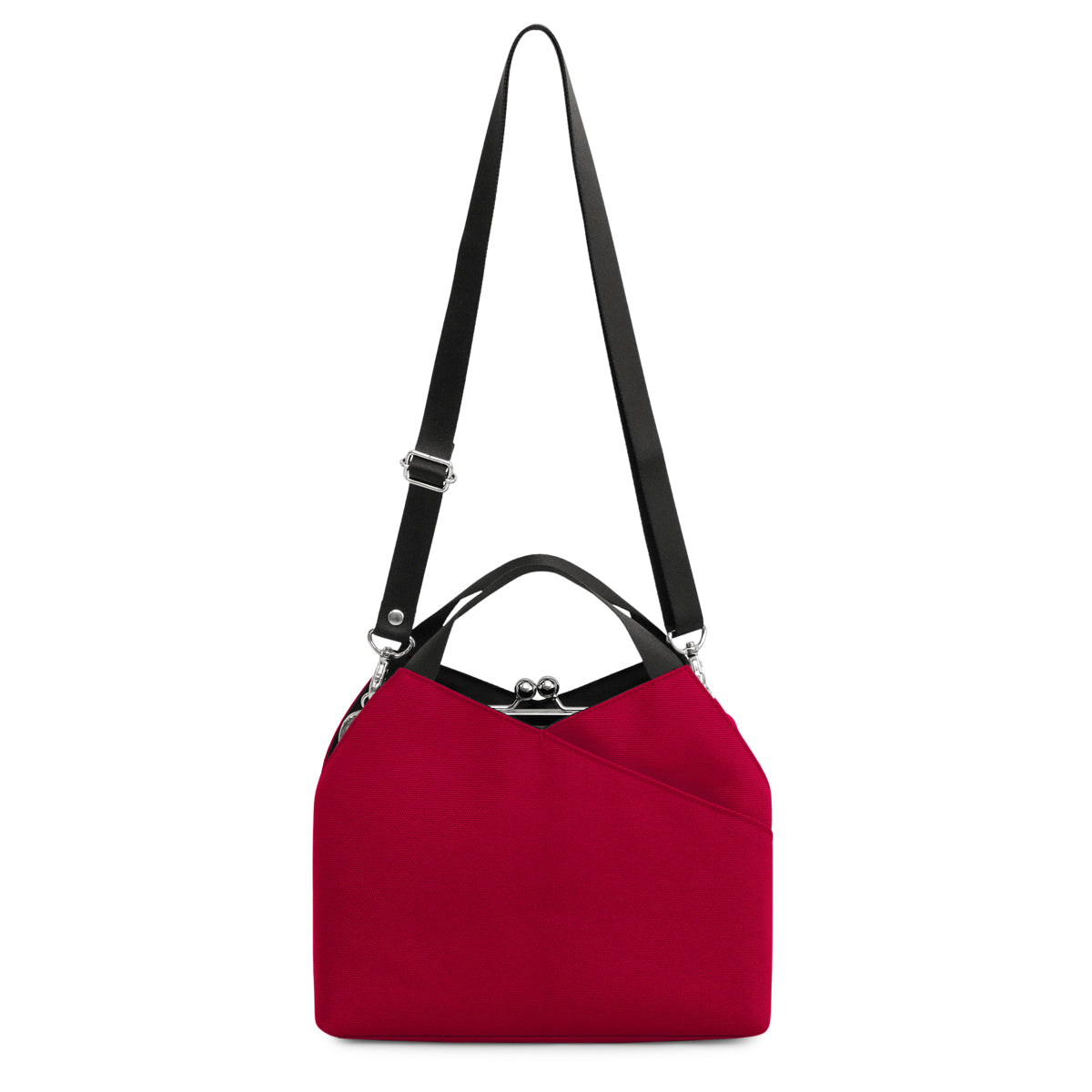 【在庫商品】がま口レイヤードショルダーバッグ【Sarei コーデュラ(R)re/cor(TM)(コーデュラレコー)・MONTANA】