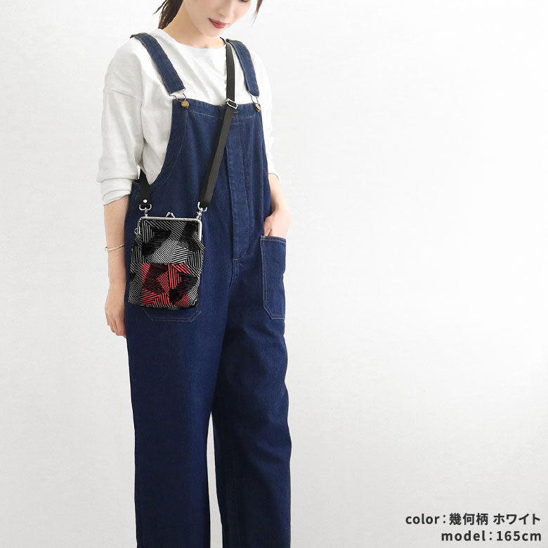 【在庫商品】がま口メッシュショルダー【フロッキーメッシュ】