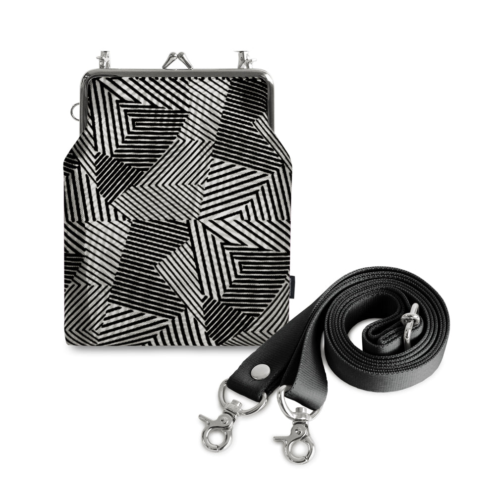 【在庫商品】がま口メッシュショルダー【フロッキーメッシュ】