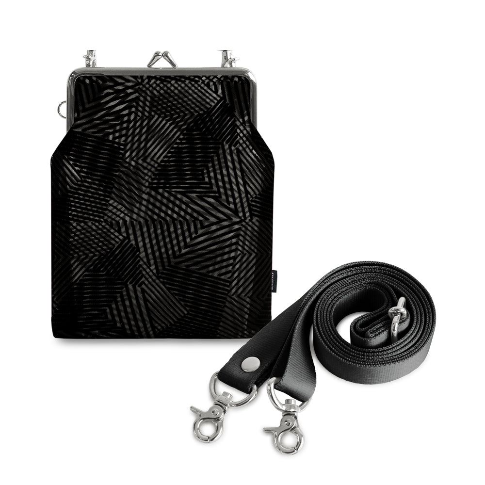 【在庫商品】がま口メッシュショルダー【フロッキーメッシュ】