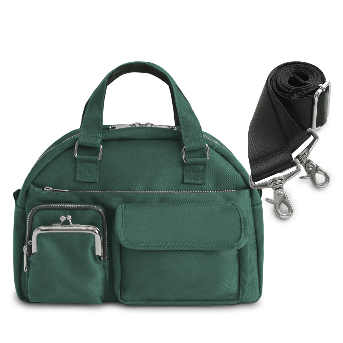 【在庫商品】がま口ラウンドバッグマルチポッケ【Sarei NEUTRA】