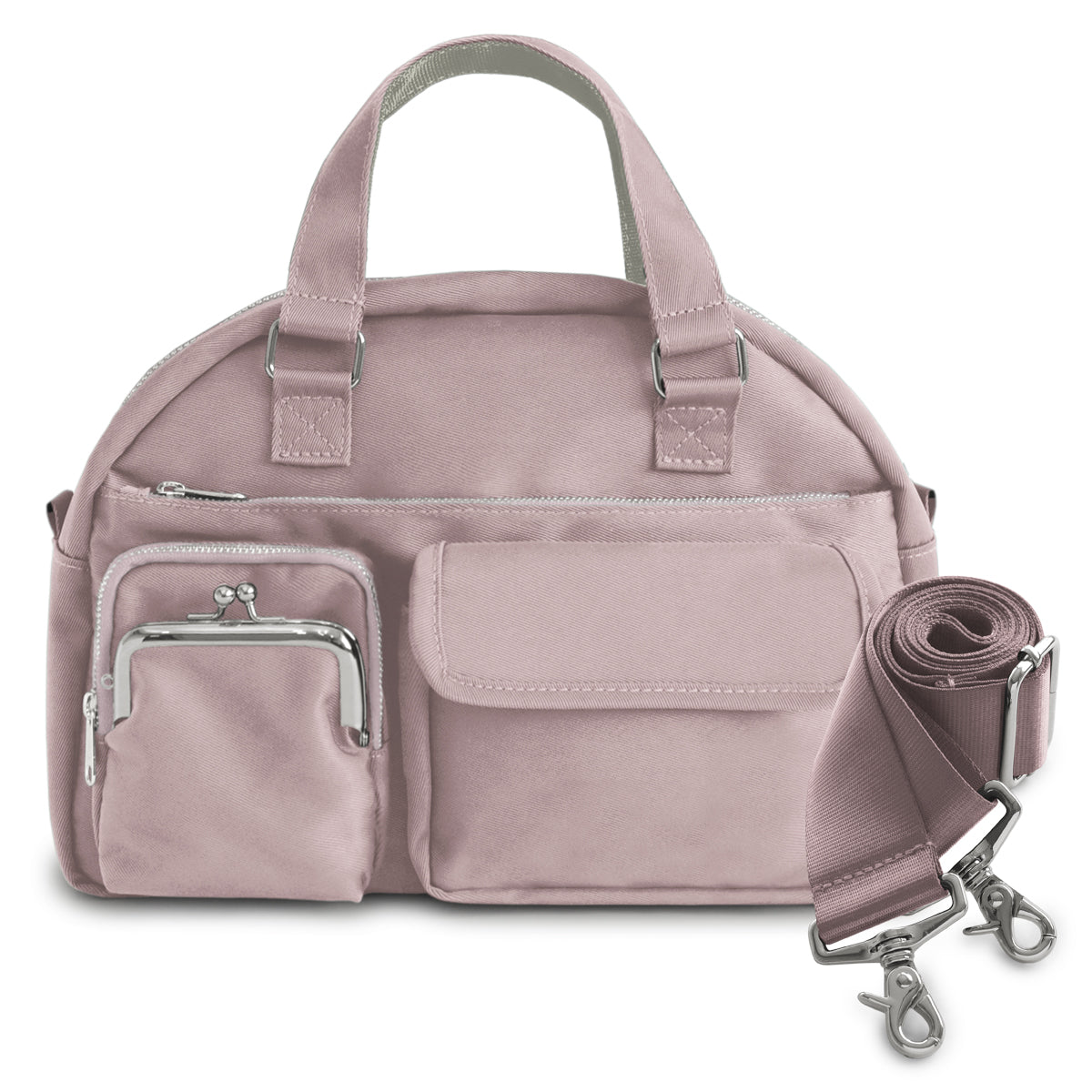 【在庫商品】がま口ラウンドバッグマルチポッケ【Sarei NEUTRA 26SS】