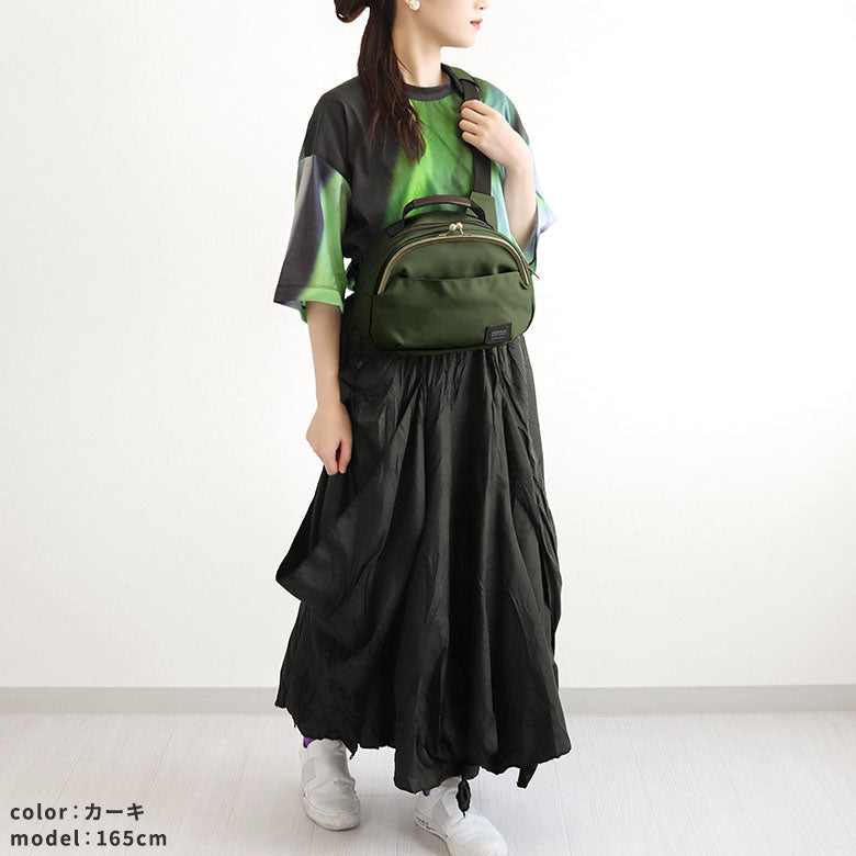 【在庫商品】がま口ポシェット型ボディバッグ【コーデュラ(R)】