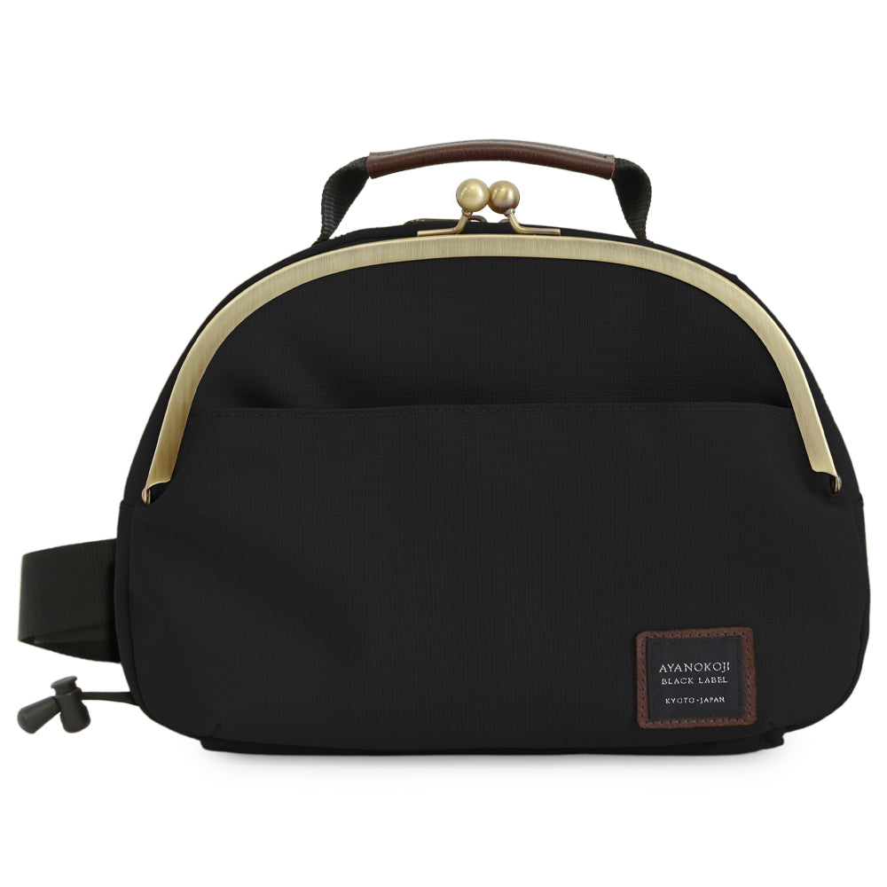 【在庫商品】がま口ポシェット型ボディバッグ【コーデュラ(R)】