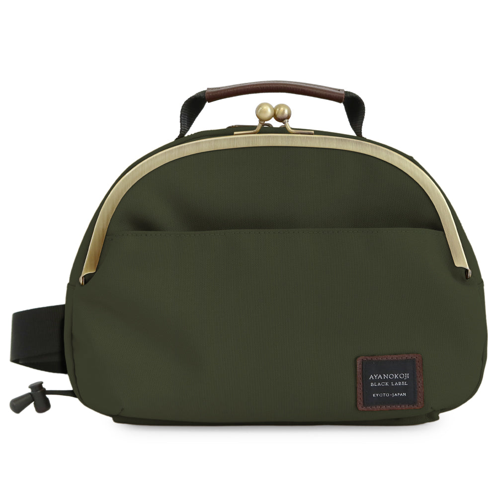 【在庫商品】がま口ポシェット型ボディバッグ【コーデュラ(R)】