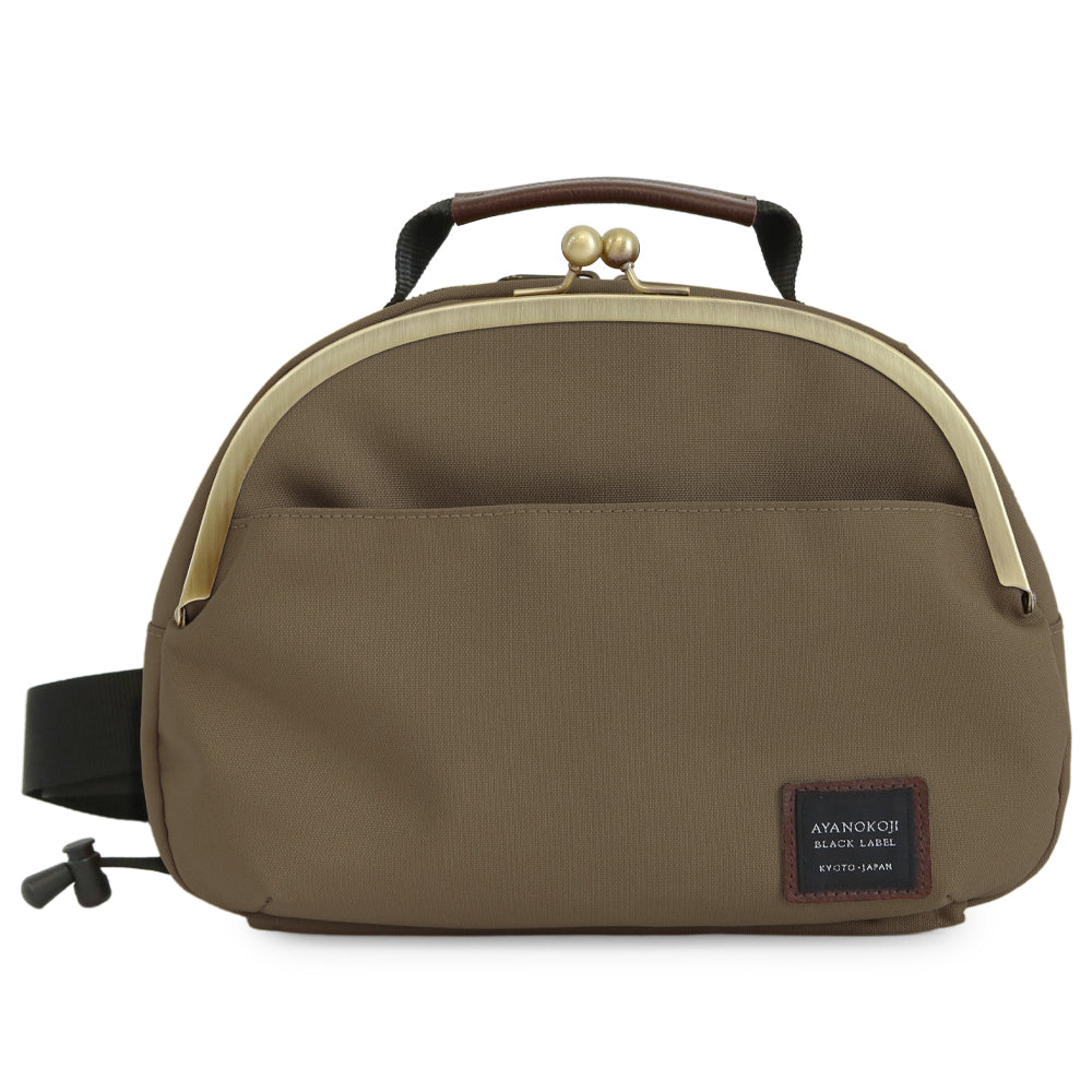 【在庫商品】がま口ポシェット型ボディバッグ【コーデュラ(R)】