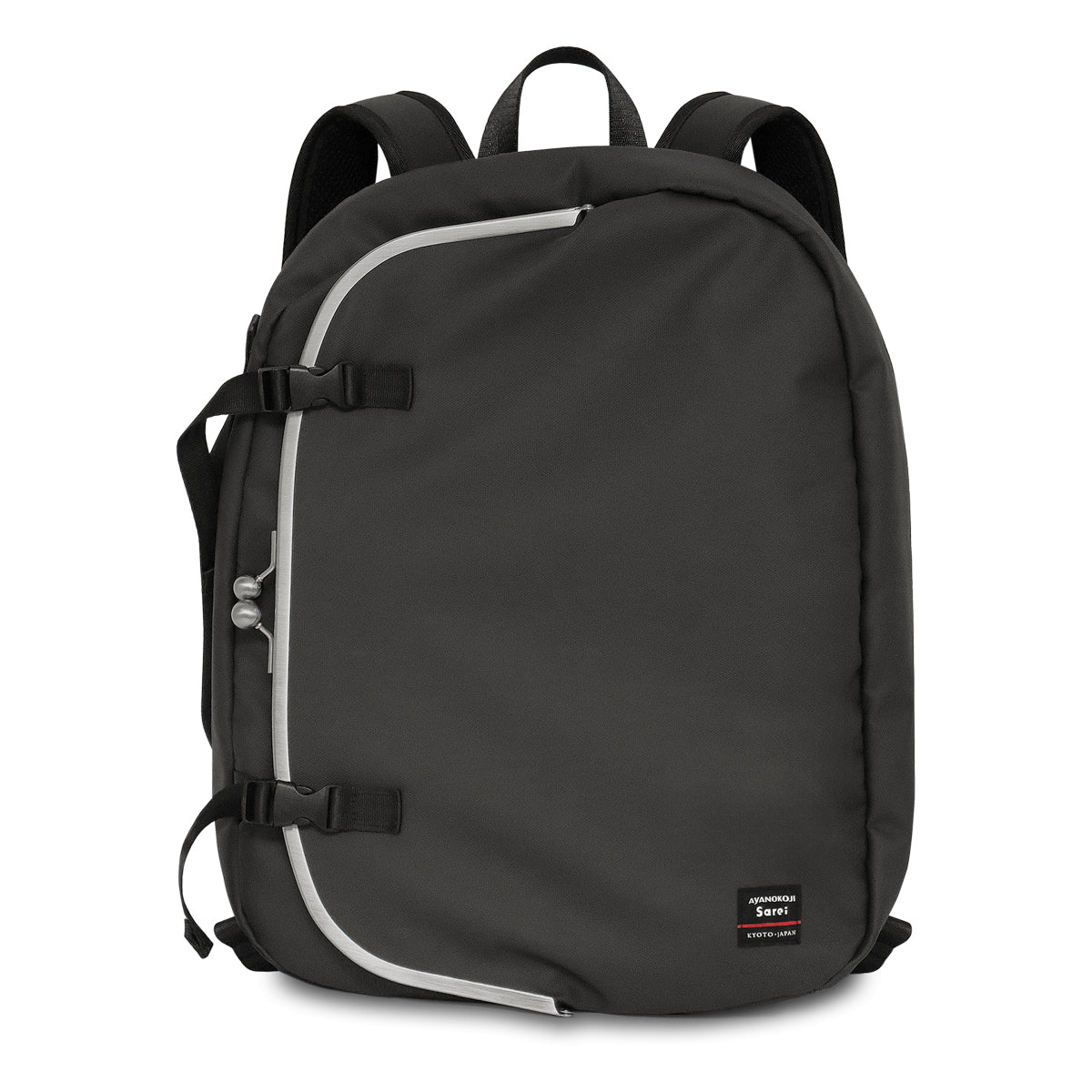 【在庫商品】ラウンドがま口アーバンリュック【Sarei HOMME+】※がまろっく付き