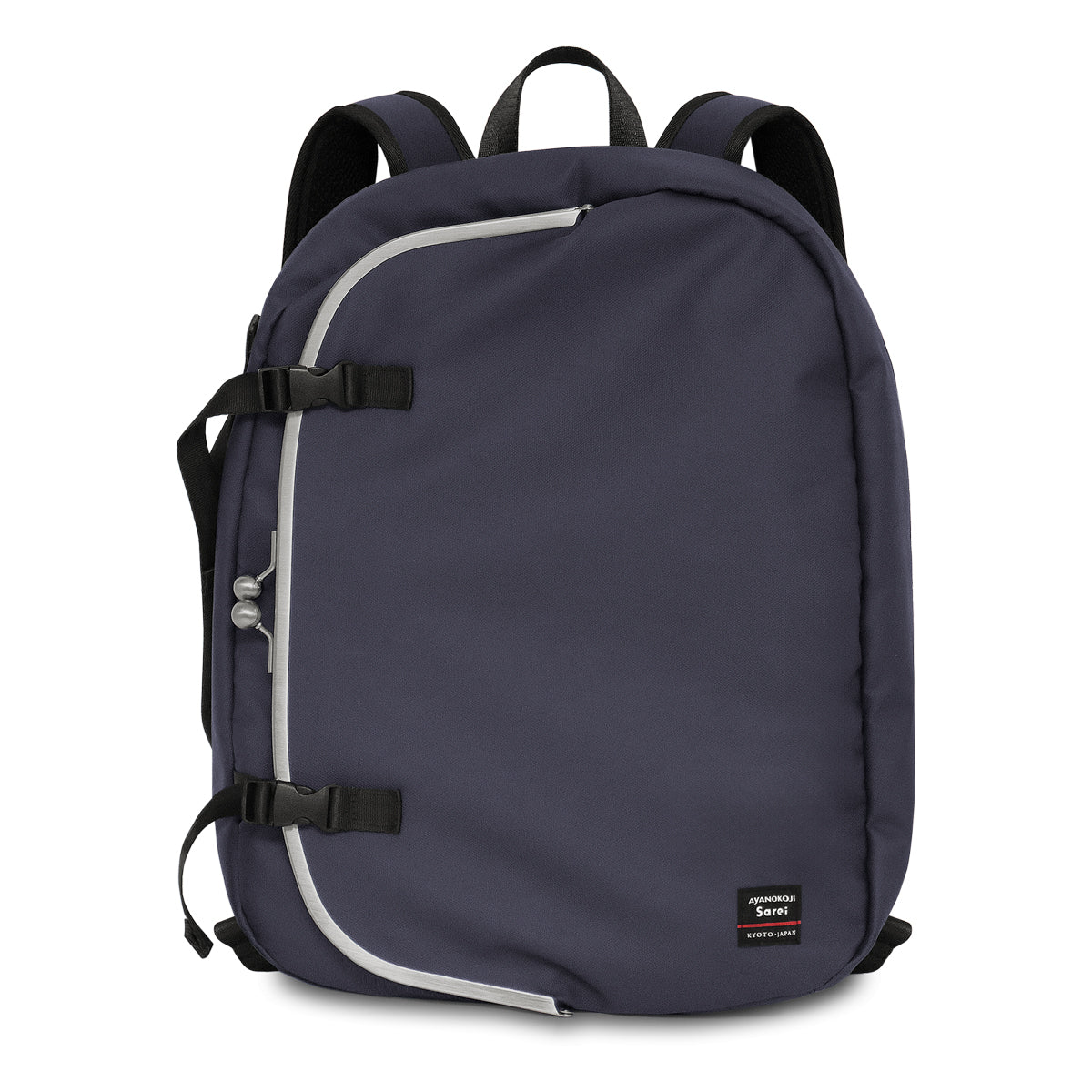 【在庫商品】ラウンドがま口アーバンリュック【Sarei HOMME+】※がまろっく付き