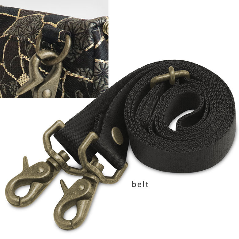 【Article en stock】Pochette SHOIKO à fermoir clic-clac【Jacquard Kintsugi】