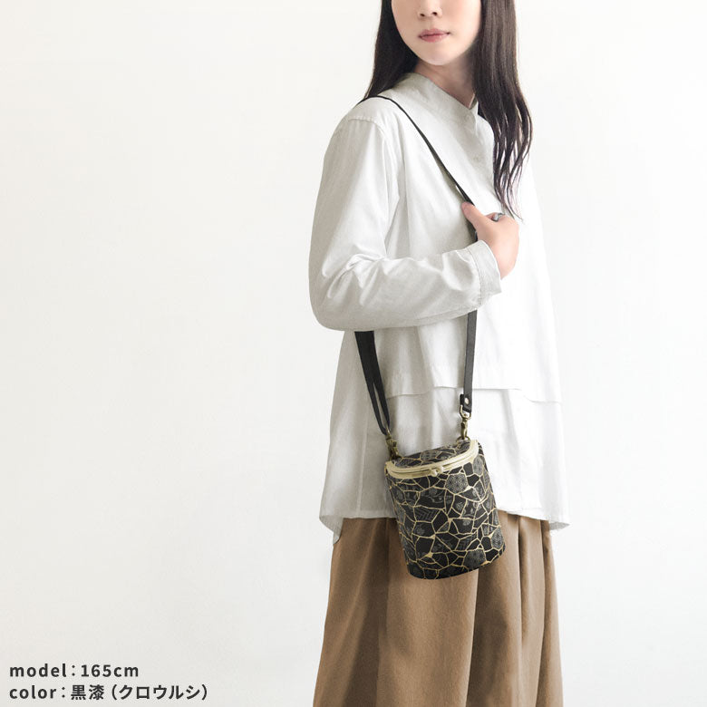 【Article en stock】Pochette SHOIKO à fermoir clic-clac【Jacquard Kintsugi】