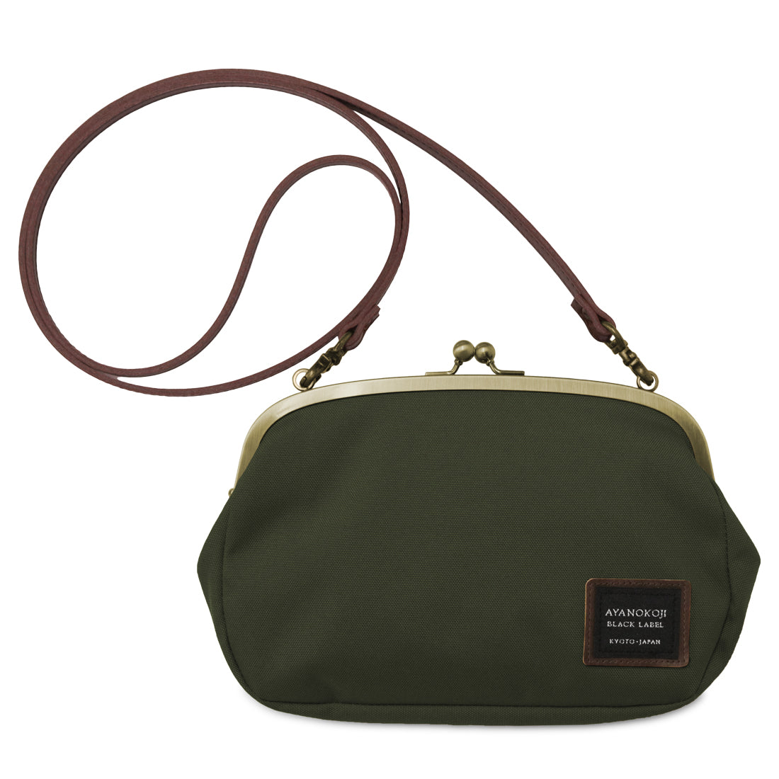 【在庫商品】がま口スマホショルダーバッグ【コーデュラ(R)】