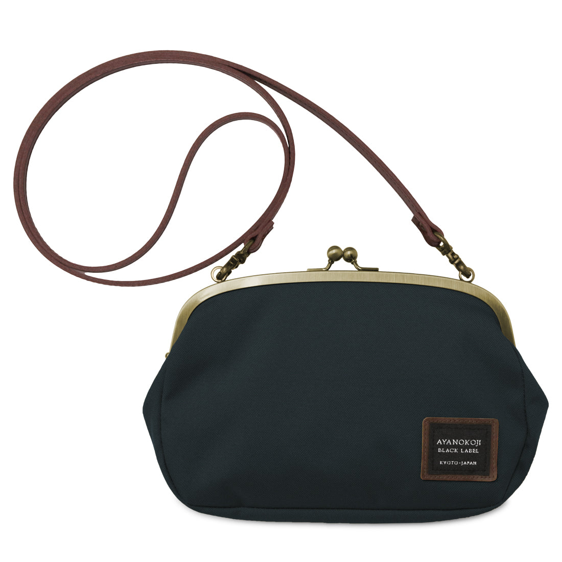 【在庫商品】がま口スマホショルダーバッグ【コーデュラ(R)】