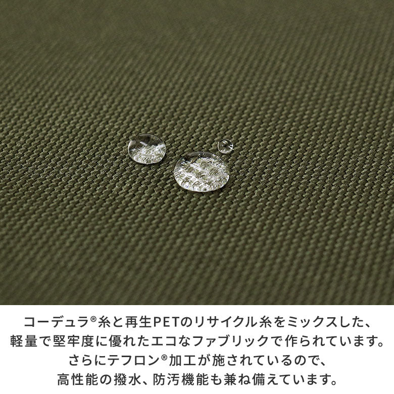 【在庫商品】がま口スクエアワンショルダーバッグ【Sarei コーデュラ(R) re/cor(TM)】