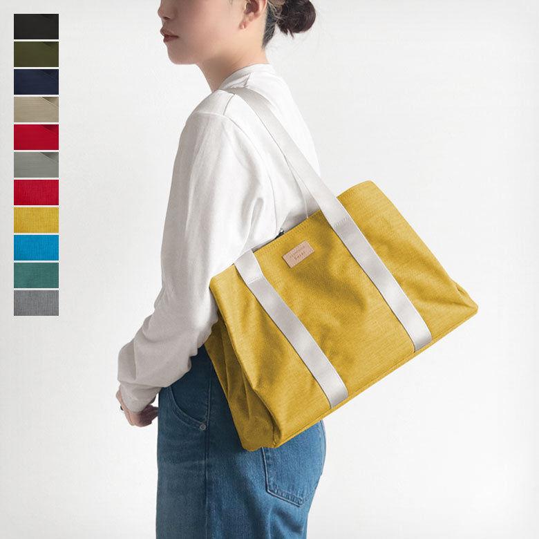 【在庫商品】がま口スクエアトートバッグ<M>【Sarei コーデュラ(R) re/cor(TM)(コーデュラレコー)・MONTANA(N)】