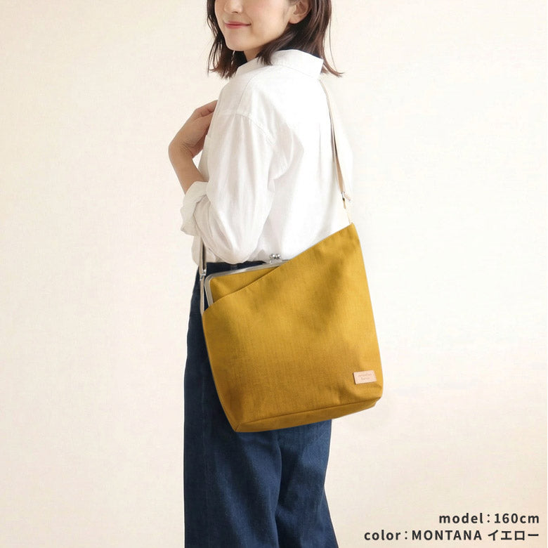 【In-Stock Item】Vertical Clasp One-Shoulder Bag【Sarei Cordura(R) re/cor(TM) (Cordura Recor)・MONTANA(N)】