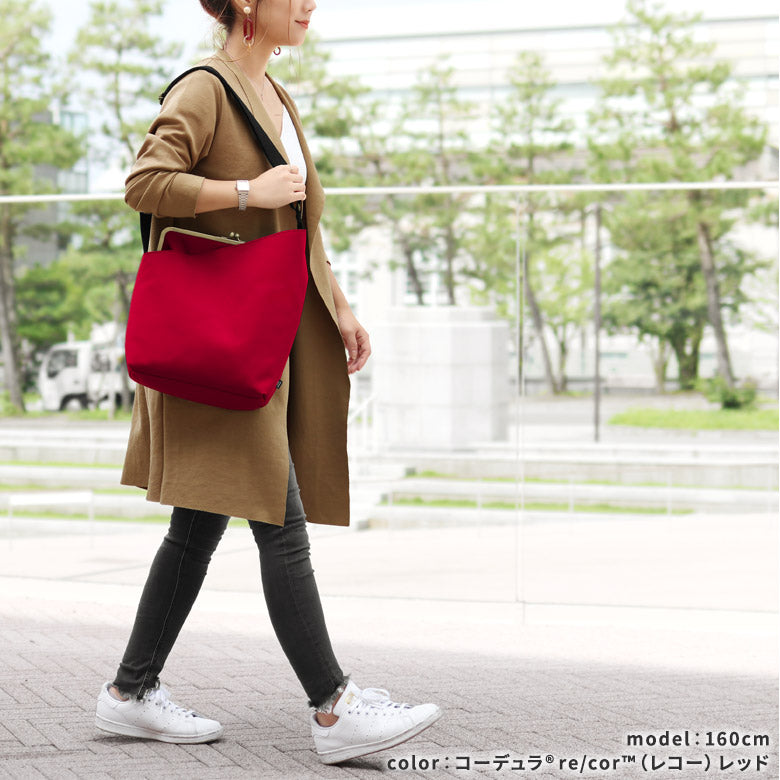 【In-Stock Item】Vertical Clasp One-Shoulder Bag【Sarei Cordura(R) re/cor(TM) (Cordura Recor)・MONTANA(N)】