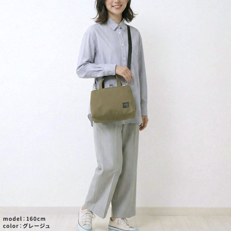 【在庫商品】がま口手提げ&ショルダーバッグ【コーデュラ(R)】