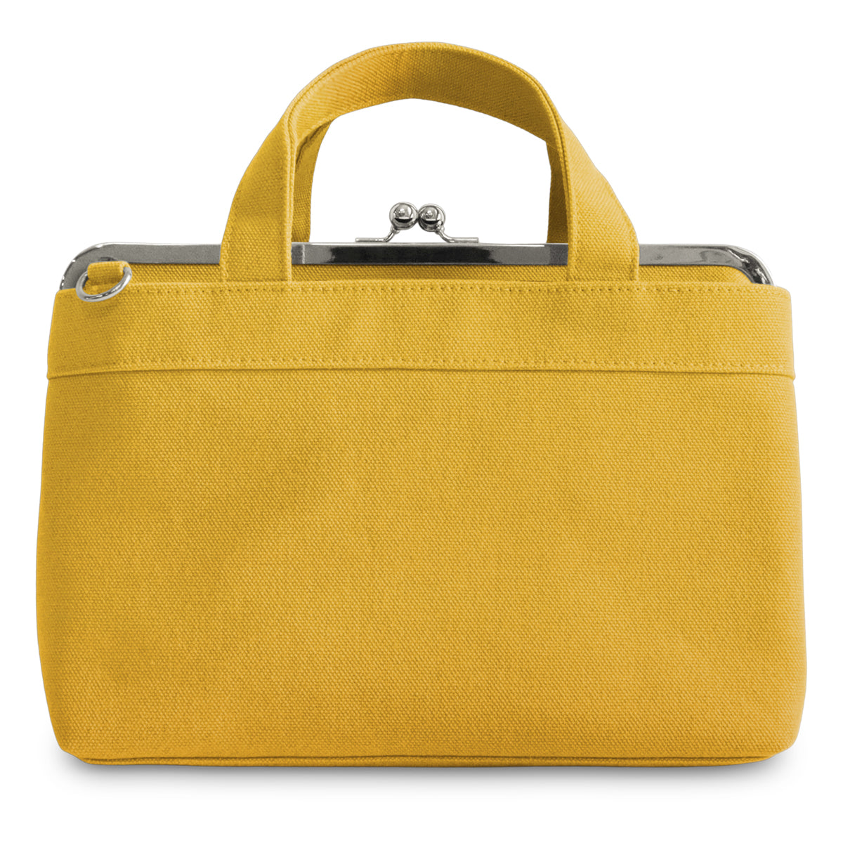 【在庫商品】がま口手提げバッグ【帆布・綿布・デニム(アソート)】