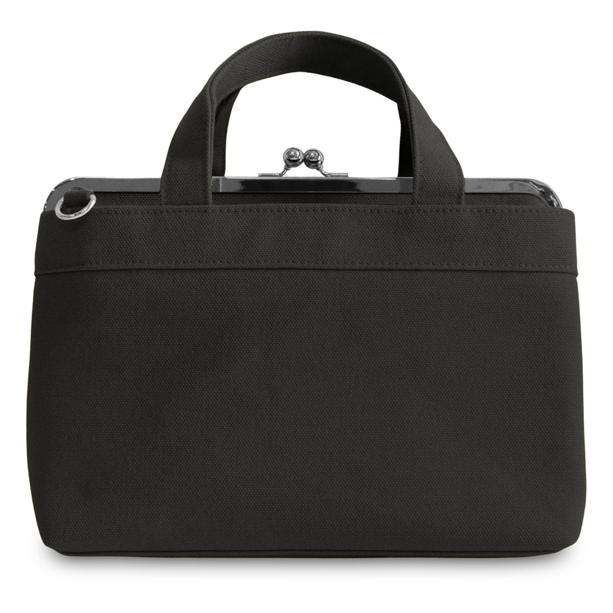 【在庫商品】がま口手提げバッグ【帆布・綿布・デニム(アソート)】