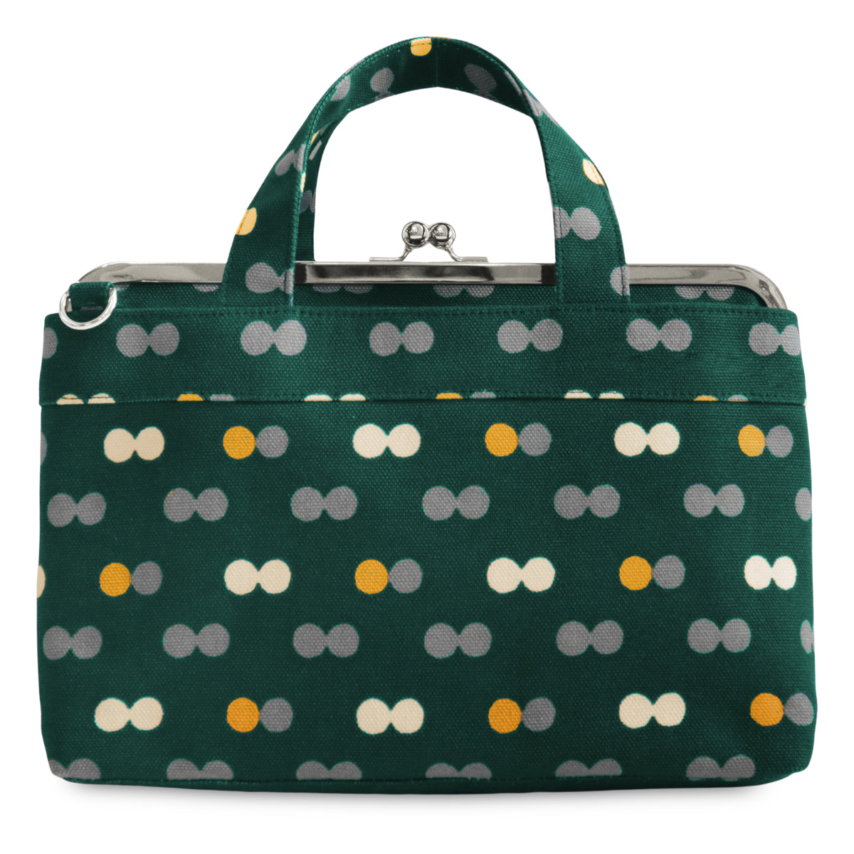 【在庫商品】がま口手提げバッグ【帆布・綿布・デニム(アソート)】