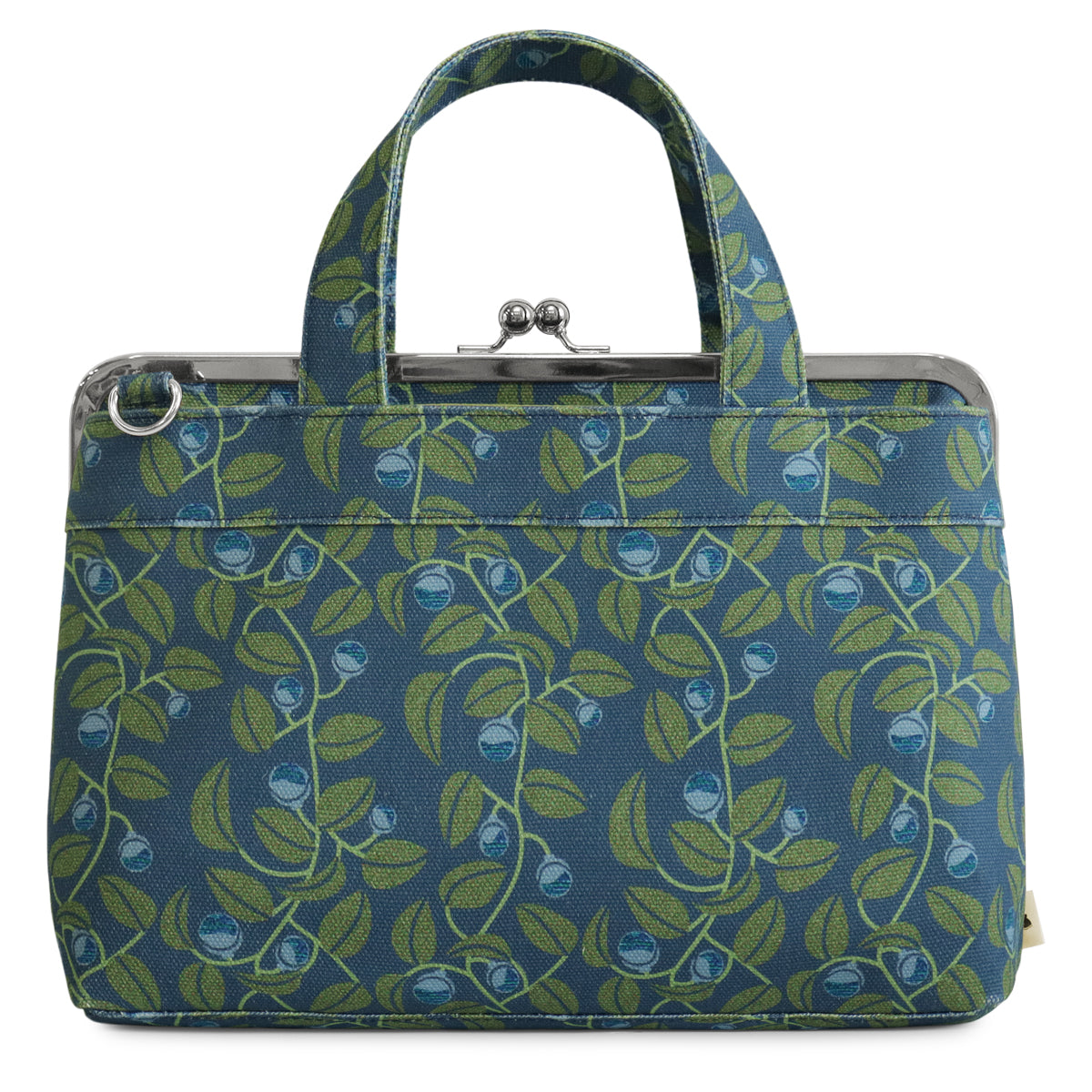 【在庫商品】がま口手提げバッグ【帆布・綿布・デニム(アソート)】