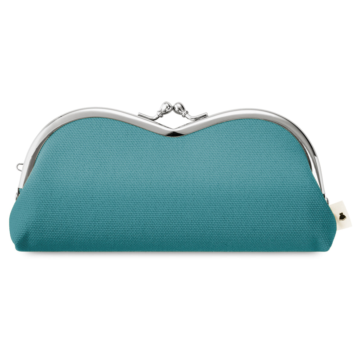 【在庫商品】山型がま口メガネケース【帆布・綿布・デニム(アソート)】