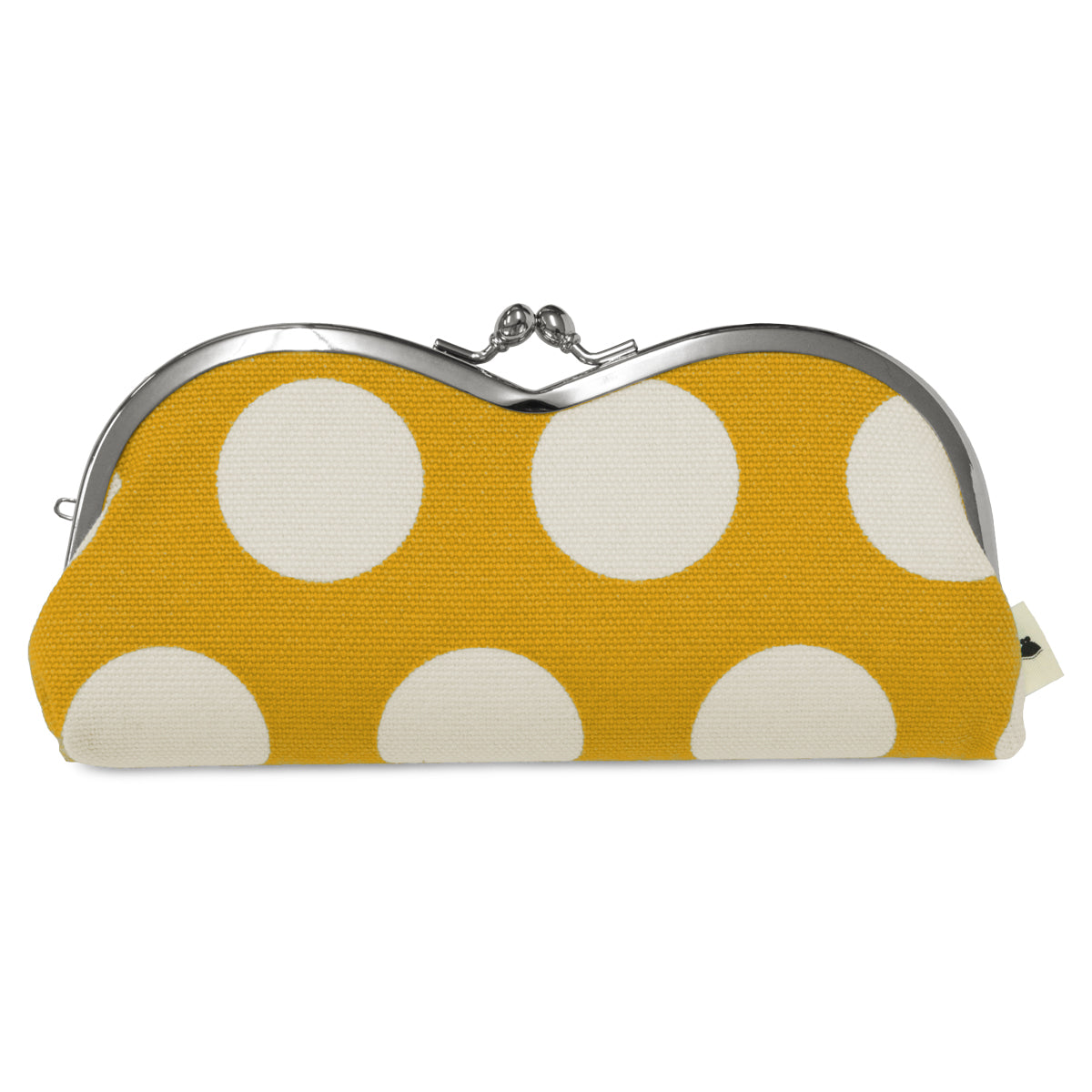 【在庫商品】山型がま口メガネケース【帆布・綿布・デニム(アソート)】