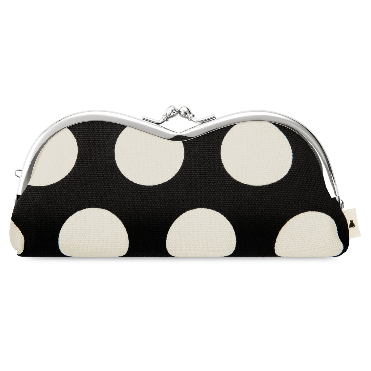 【在庫商品】山型がま口メガネケース【帆布・綿布・デニム(アソート)】