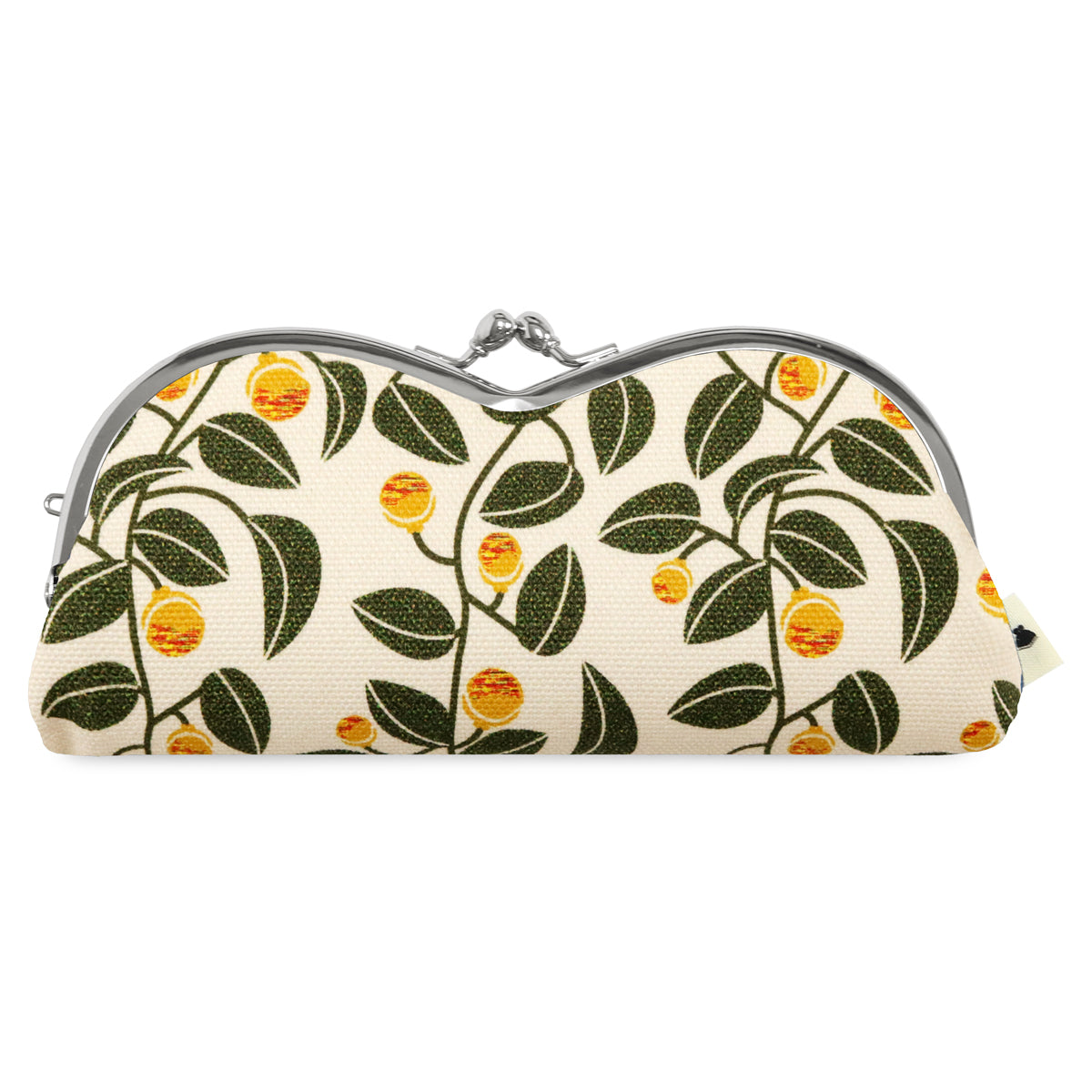 【在庫商品】山型がま口メガネケース【帆布・綿布・デニム(アソート)】