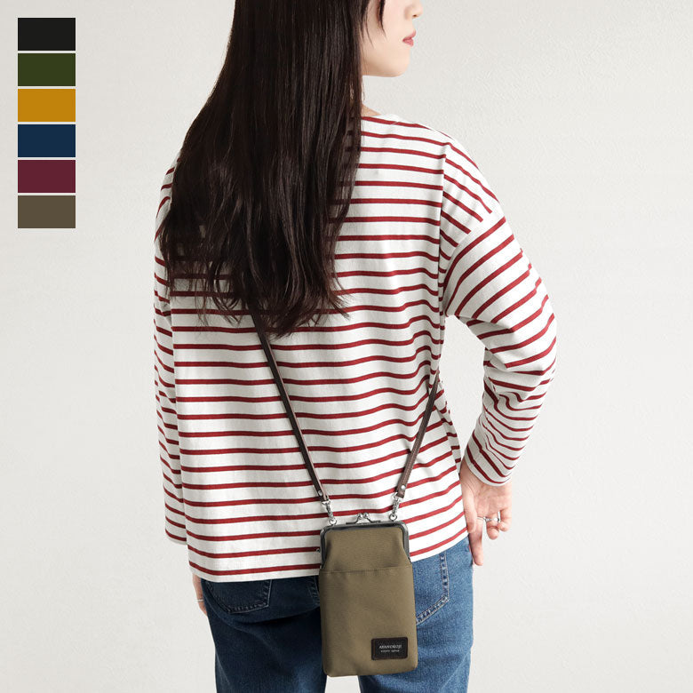 【在庫商品】がま口ショルダーケース+【コーデュラ(R)】