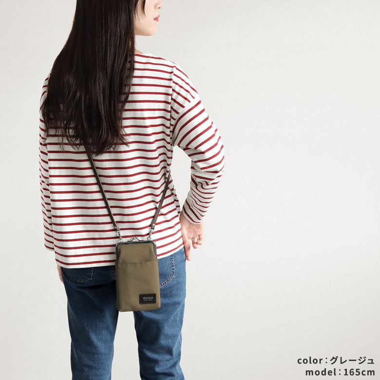 【在庫商品】がま口ショルダーケース+【コーデュラ(R)】