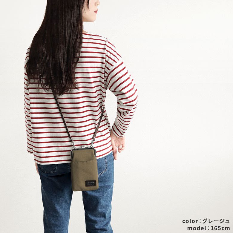 【Produit en stock】Pochette bandoulière à fermoir +【CORDURA(R)】