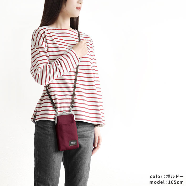 【Produit en stock】Pochette bandoulière à fermoir +【CORDURA(R)】