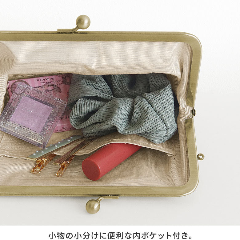 【在庫商品】5寸がま口スッキリポーチ【ベーカリー金襴】