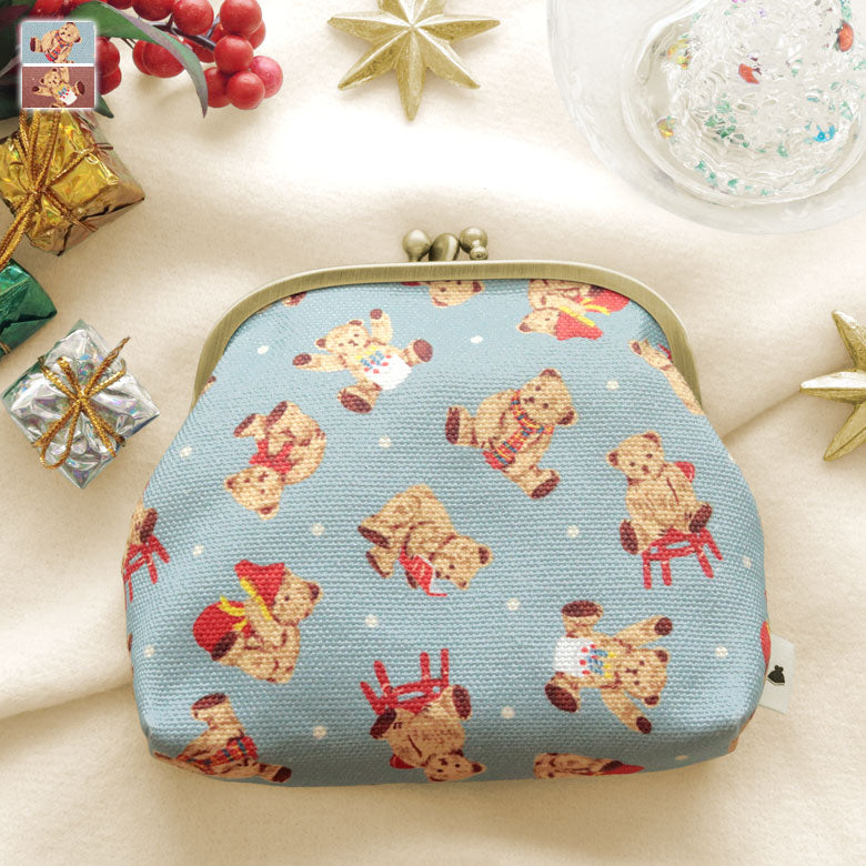 【在庫商品】三枚口ポーチ【テディベア】