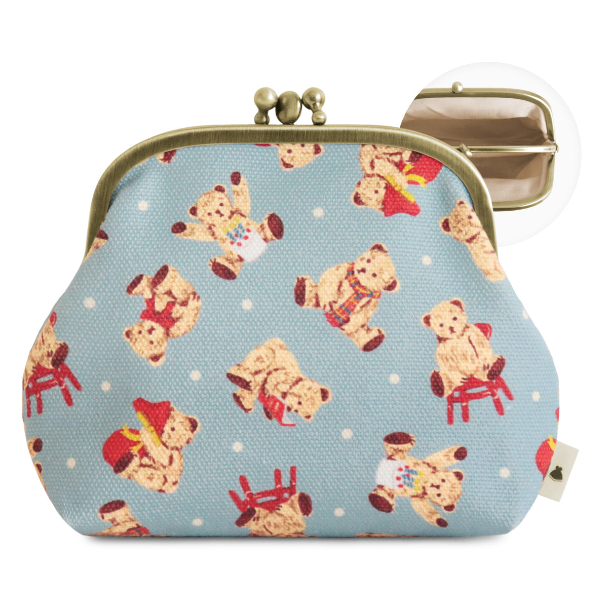 【在庫商品】三枚口ポーチ【テディベア】