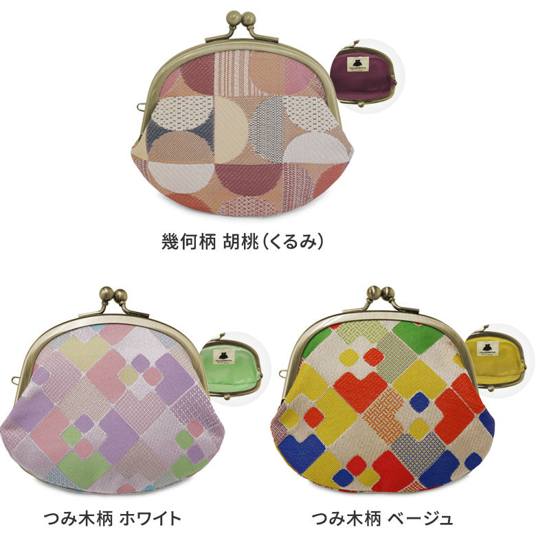 【在庫商品】3.3寸がま口財布【帯地】