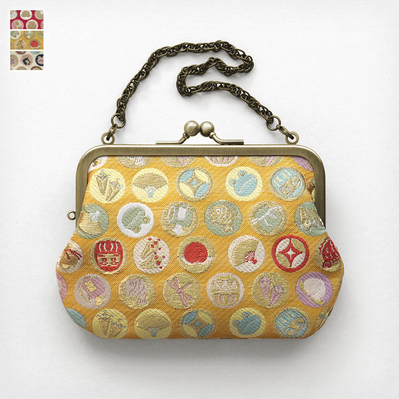 In Stock】Chain-Handle Gamaguchi Clasp Wallet【Fukuzukushi】 In Stock】Chain-Handle Gamaguchi Clasp Wallet【Fukuzukushi】