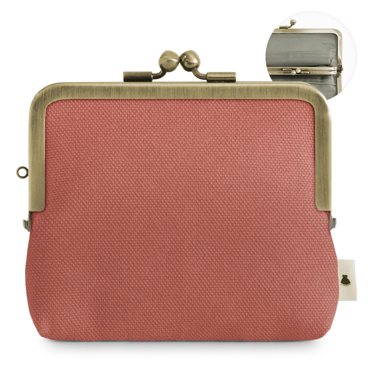 【在庫商品】平親子がま口財布【帆布・綿布・デニム(アソート)】