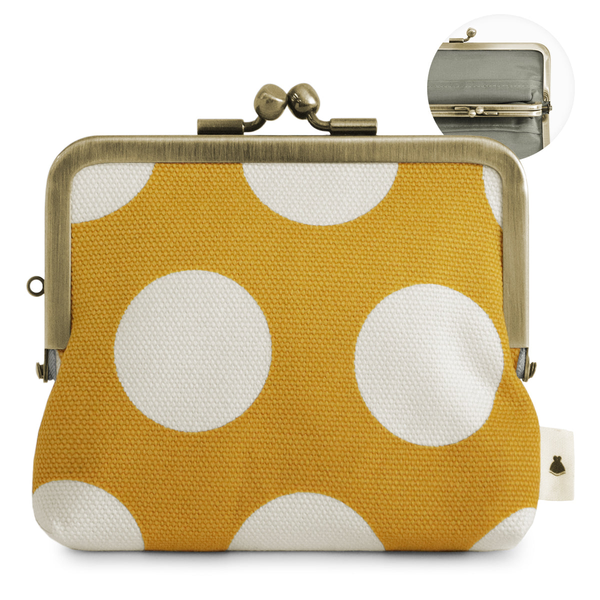 【在庫商品】平親子がま口財布【帆布・綿布・デニム(アソート)】