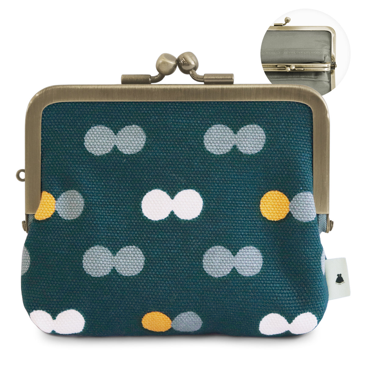 【在庫商品】平親子がま口財布【帆布・綿布・デニム(アソート)】