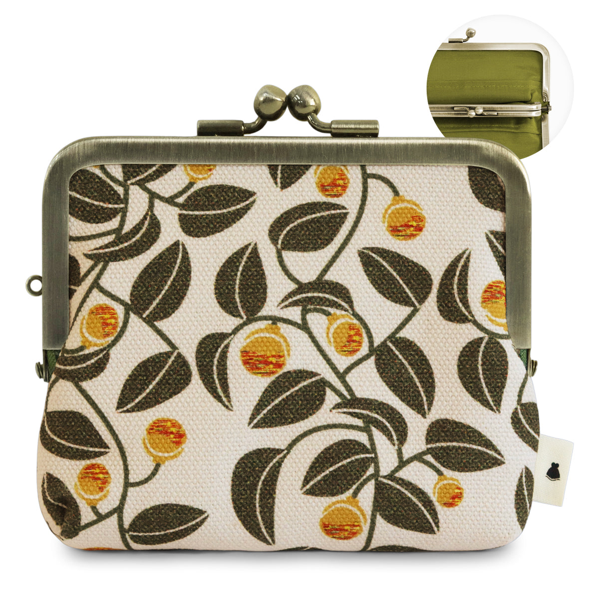 【在庫商品】平親子がま口財布【帆布・綿布・デニム(アソート)】