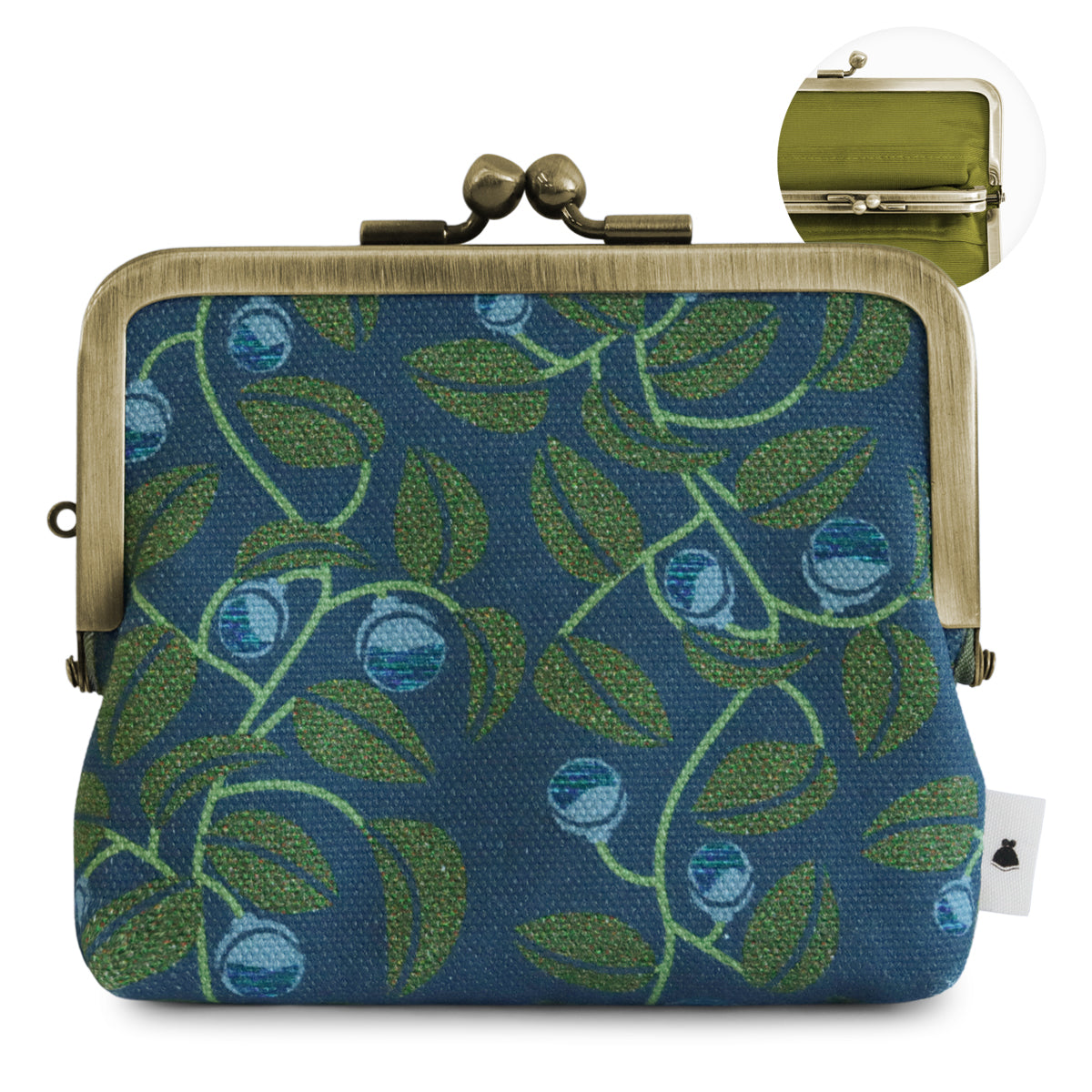 【在庫商品】平親子がま口財布【帆布・綿布・デニム(アソート)】