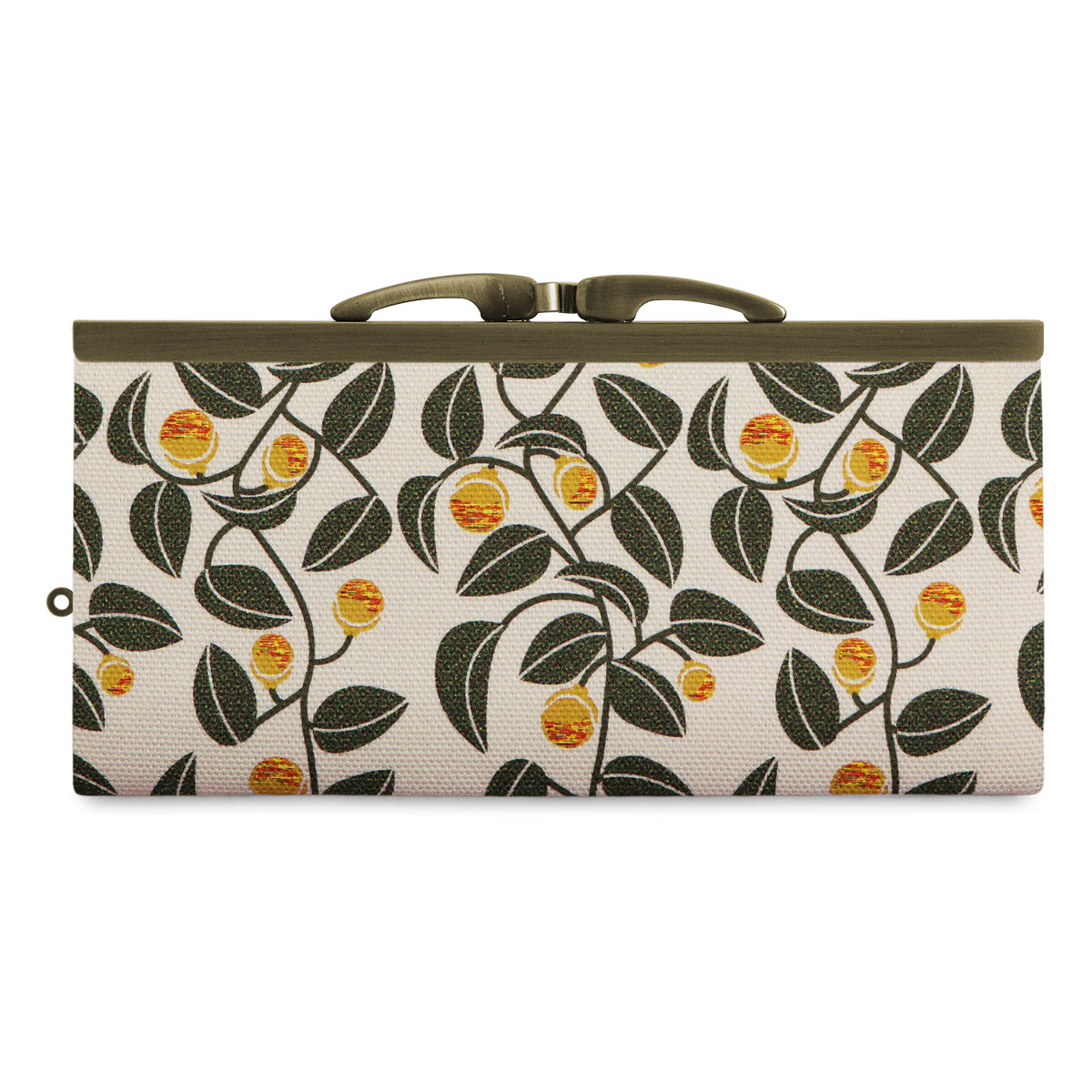 【在庫商品】復刻型がま口長財布(マチなし)【帆布・綿布(アソート)】