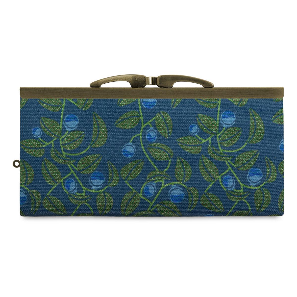 【在庫商品】復刻型がま口長財布(マチなし)【帆布・綿布(アソート)】